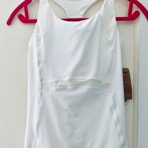 White Athleta Ace Racer Tank Top size XS